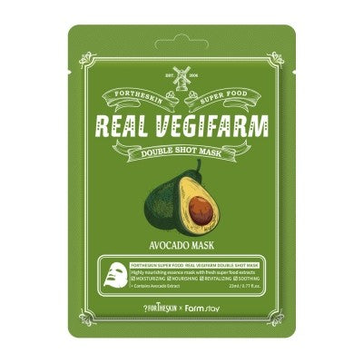 FORTHESKIN SUPER FOOD R/VEGIFARM DOUBLE SHOT MASK-Avocado