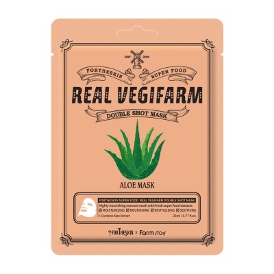 FORTHESKIN SUPER FOOD R/VEGIFARM DOUBLE SHOT MASK-Aloe
