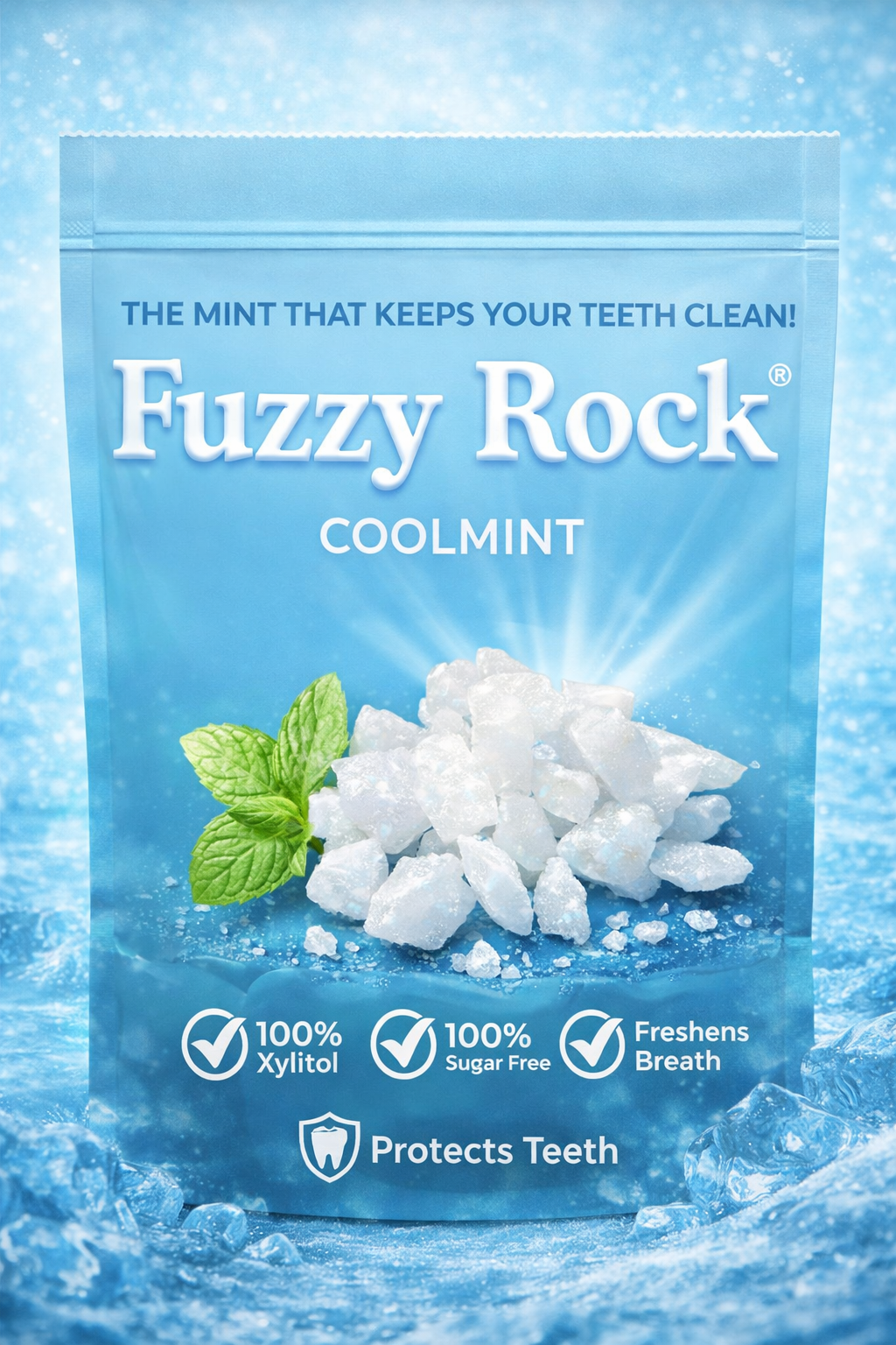 Fuzzy Rock Crystal - Coolmint