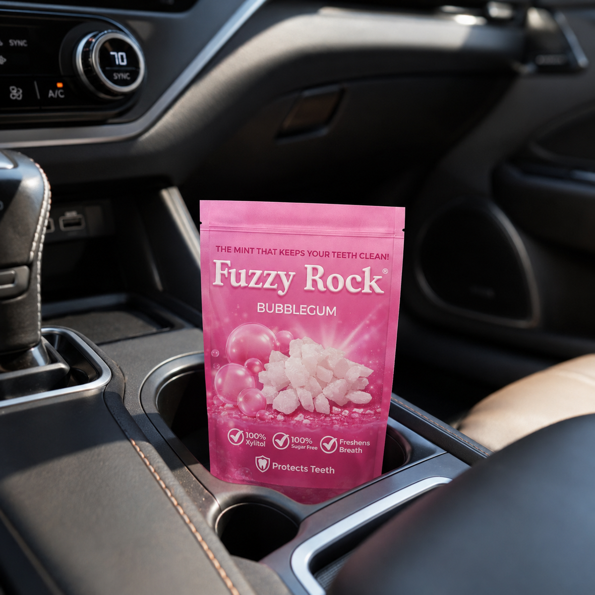 Fuzzy Rock Crystal - Bubblegum