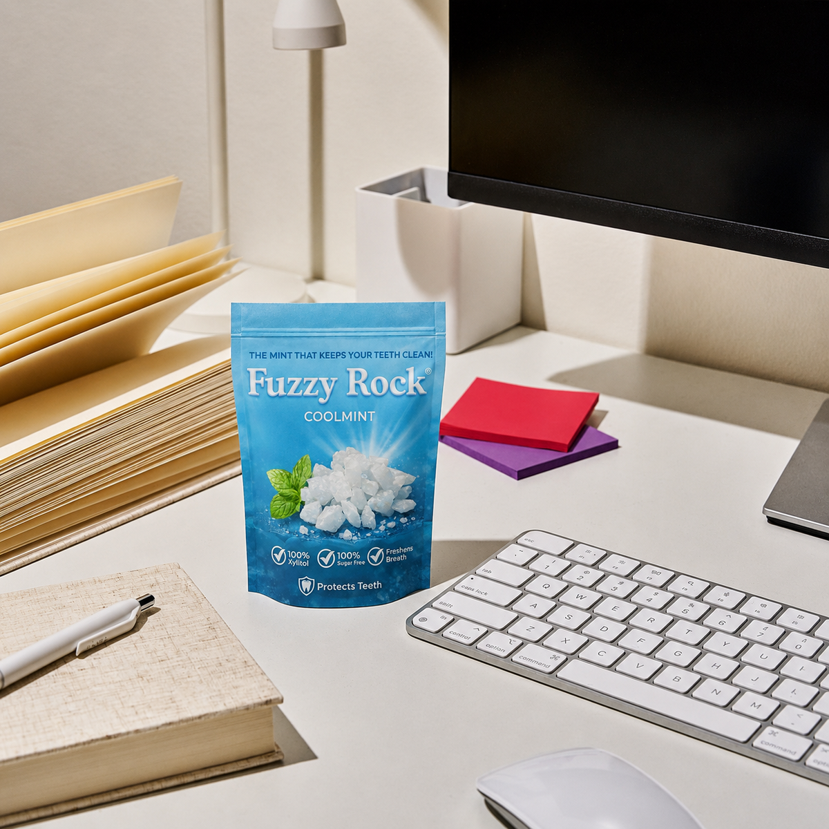 Fuzzy Rock Crystal - Coolmint