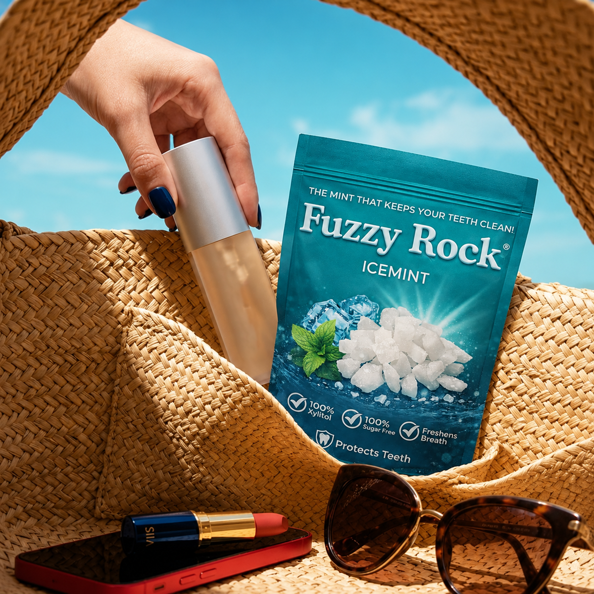 Fuzzy Rock Crystal - Ice Mint