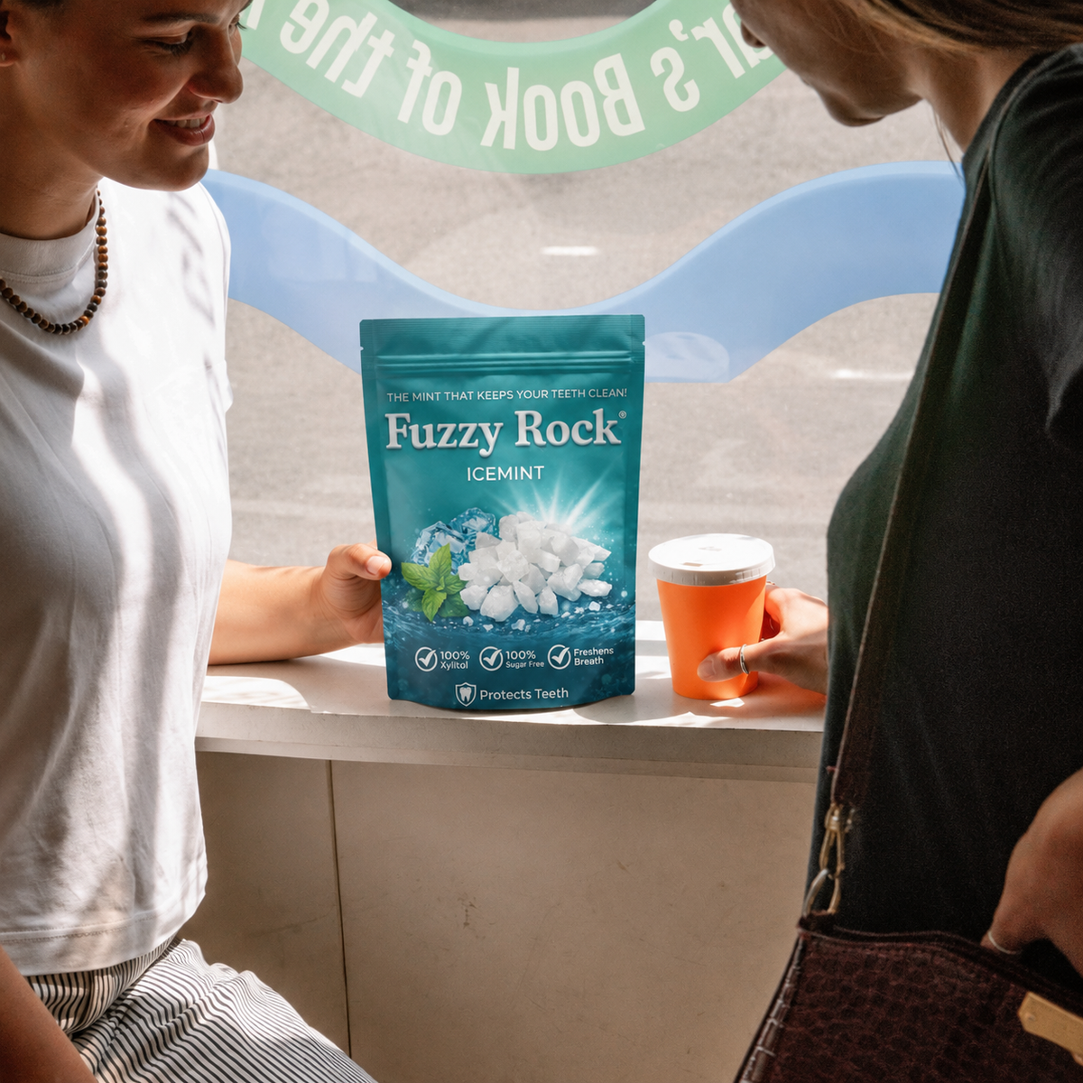 Fuzzy Rock Crystal - Ice Mint