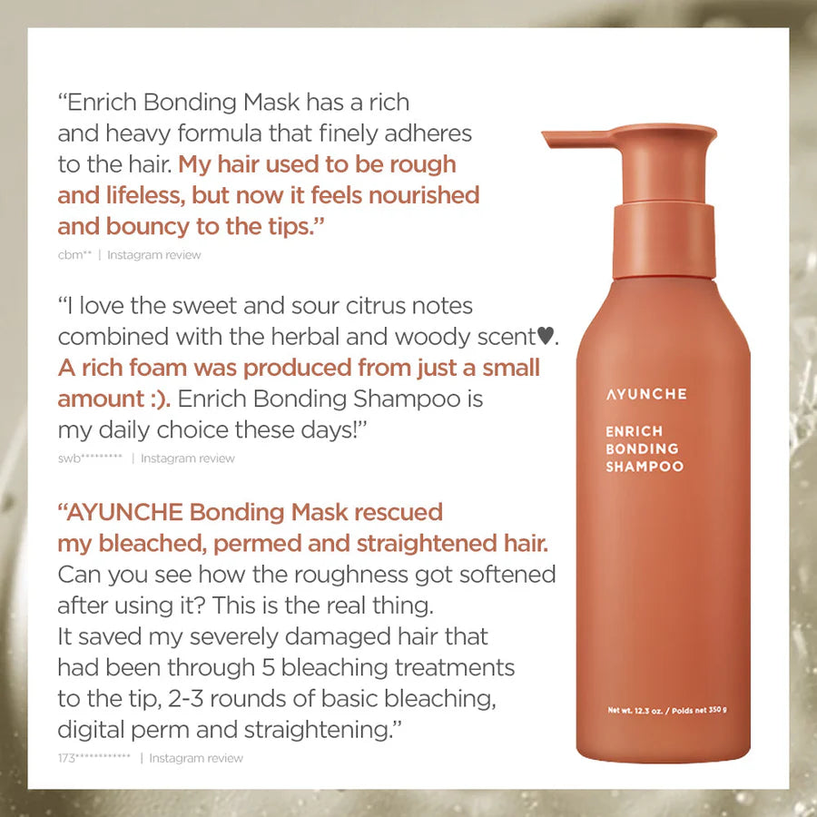 AYUNCHE ENRICH BONDING SHAMPOO 350g