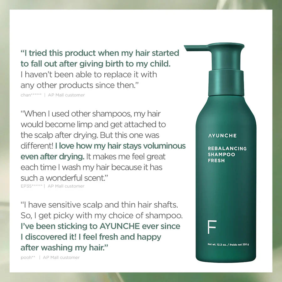 AYUNCHE REBALANCING SHAMPOO FRESH 350g