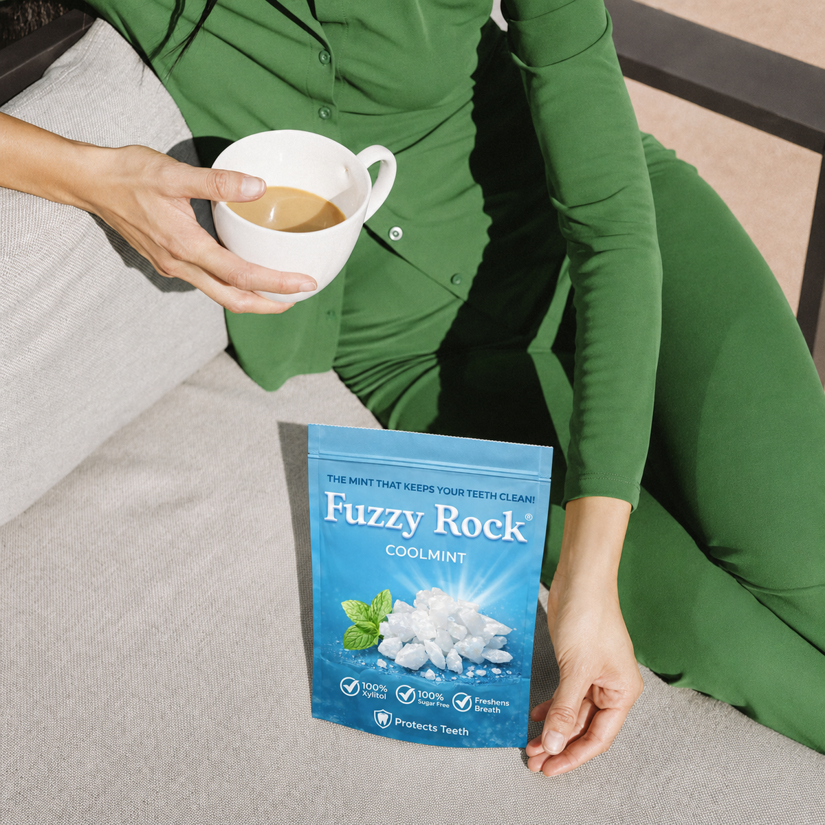 Fuzzy Rock Crystal - Coolmint