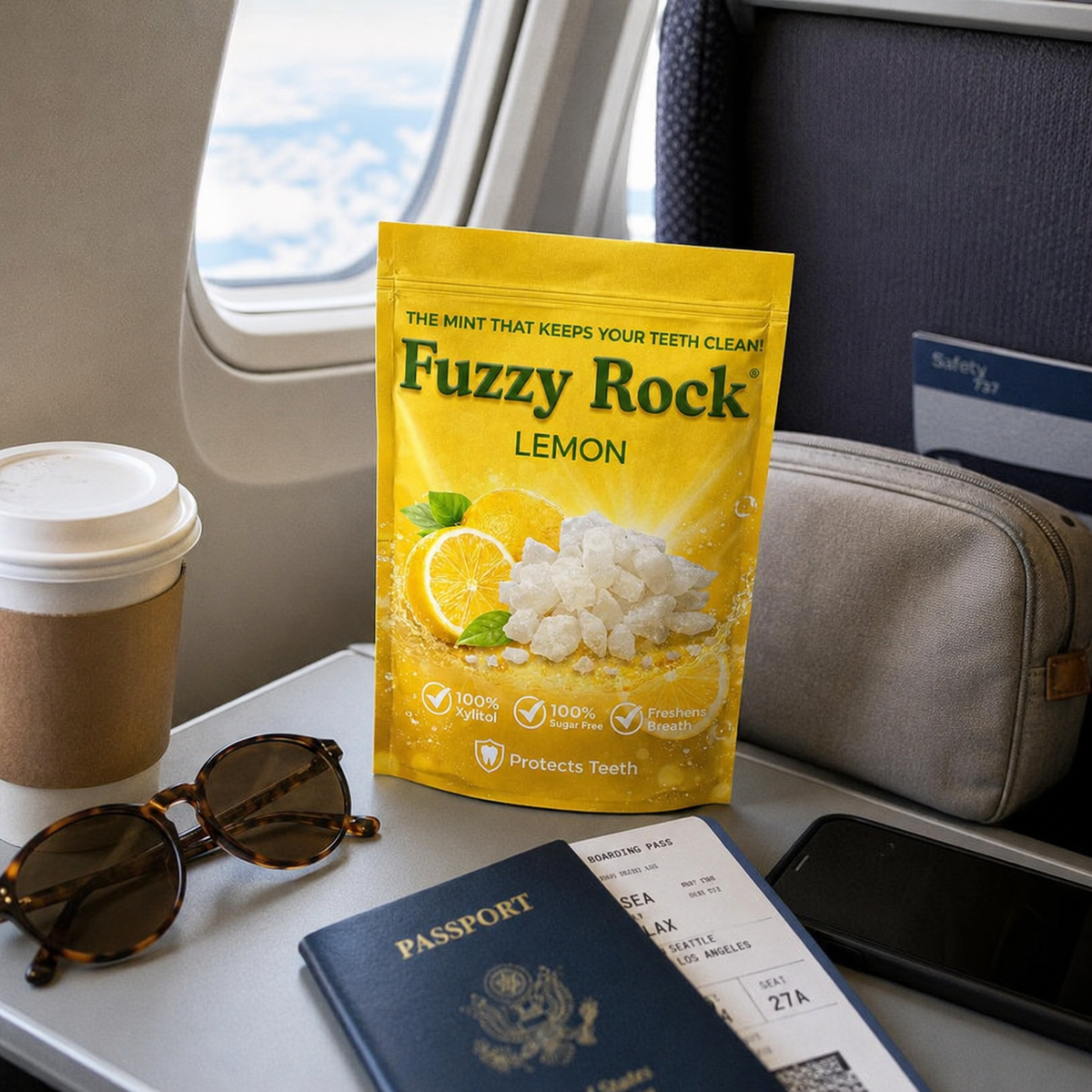 Fuzzy Rock Crystal - Lemon